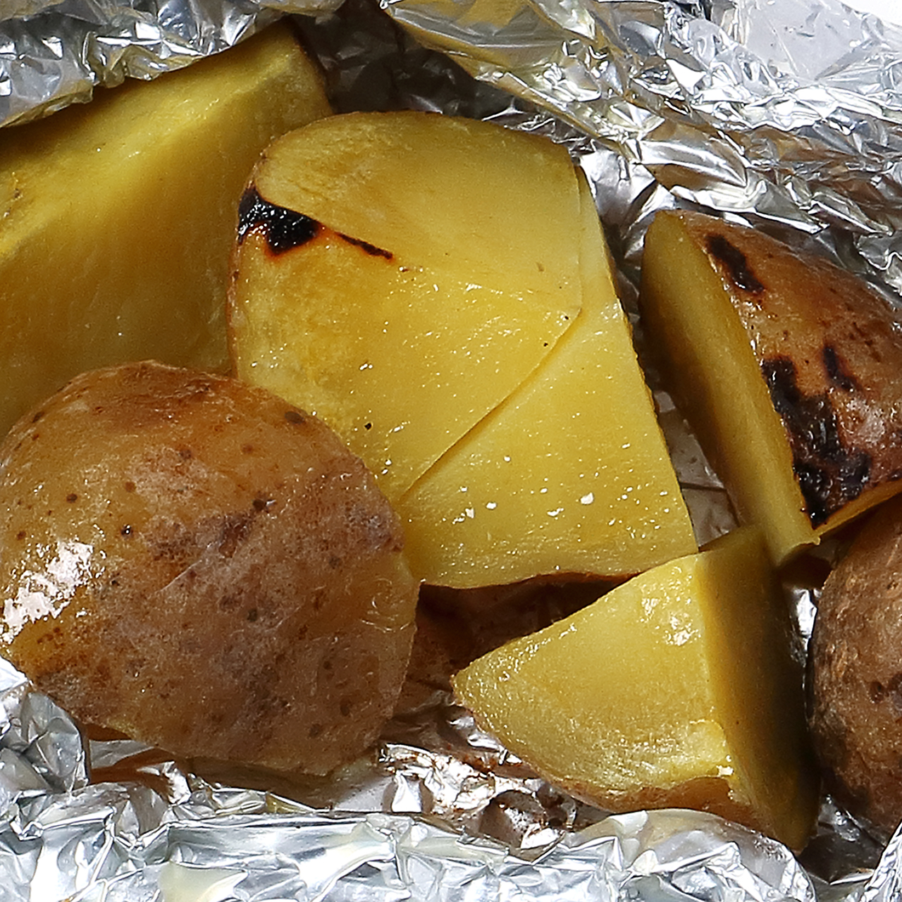 Baked Potatoes with Butter