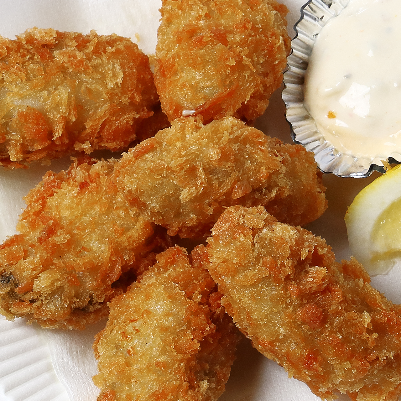 Deep-fried oysters